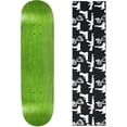 thumbnail image 1 of Skateboard Deck Blank Stained Green 8.0" Guns Grip, 1 of 2