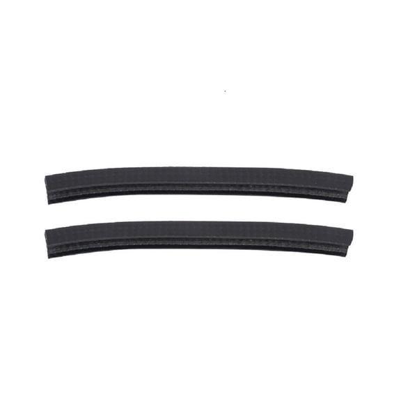 Skateboard Deck For Protection Strips 2pcs Rubber Guards for Longboard Safety (Black)