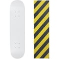 thumbnail image 1 of Skateboard Deck Pro 7-Ply Canadian Maple DIP WHITE With Griptape 7.5" - 8.5", 1 of 1
