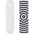 thumbnail image 1 of Skateboard Deck Pro 7-Ply Canadian Maple DIP WHITE With Griptape 7.5" - 8.5", 1 of 1