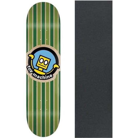 Skateboard Deck Robot 8.75"" x 32.75"" with Grip, Green$$Sport & Recreation Other