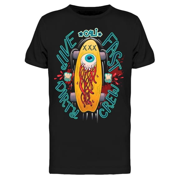 Skateboard Eye Art T-Shirt Men -Image by Shutterstock, Male 3X-Large