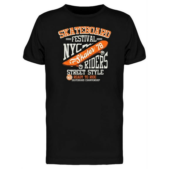 Skateboard Festival T-Shirt Men -Image by Shutterstock, Male 3X-Large
