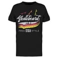 thumbnail image 1 of Skateboard Free Skate Style T-Shirt Men -Image by Shutterstock, Male Small, 1 of 2