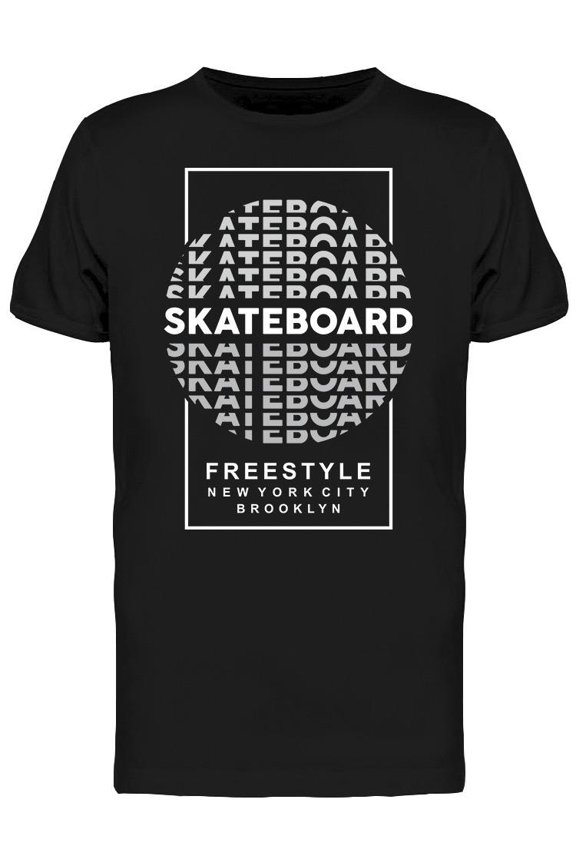 Skateboard Freestyle Design T-Shirt Men -Image by Shutterstock, Male Large