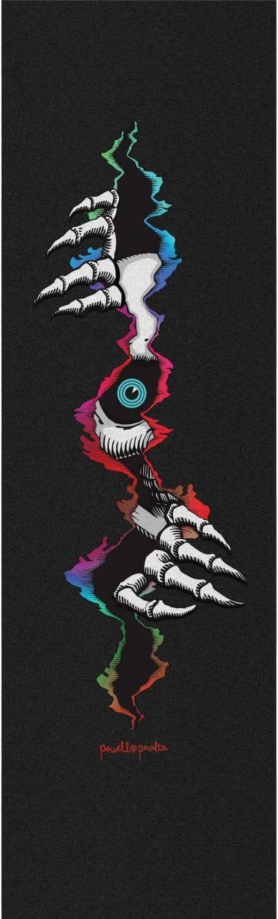 Skateboard Griptape Ripper Peeker Black 9" x 33" Grip Sheet