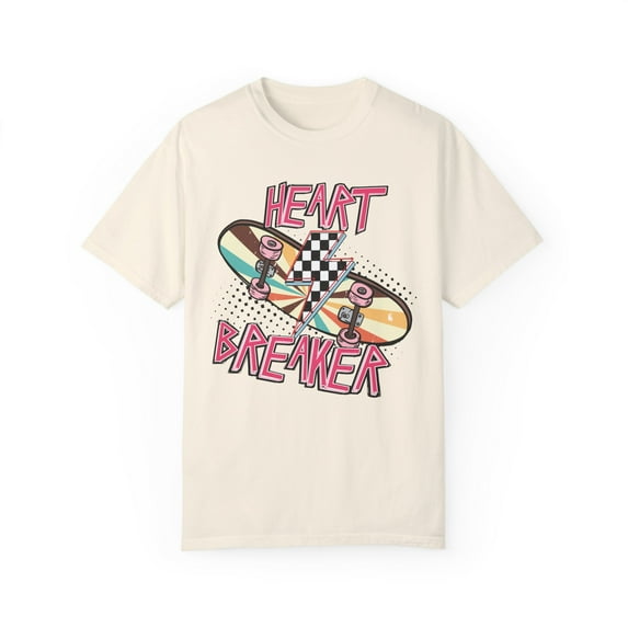 Skateboard Heart Breaker Comfort Colors Valentine Shirt