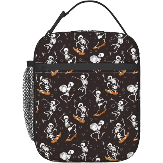 Skateboard Insulated Lunch Bag, Lunch Box for Office Travel, Lunch Bag for Men and Women