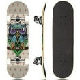 thumbnail image 1 of Skateboard, Maple Wood, ABEC 5 Bearings, Double Kick Concave Deck (Wise Owl), 1 of 3
