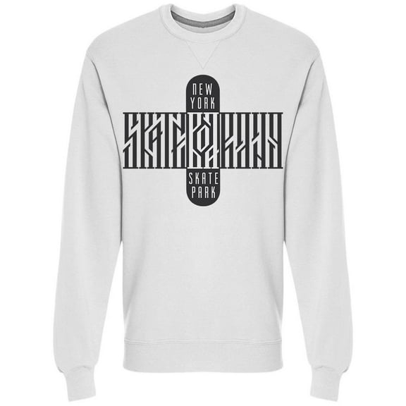 Skateboard New York Skate Park Sweatshirt Men -Image by Shutterstock, Male 4X-Large