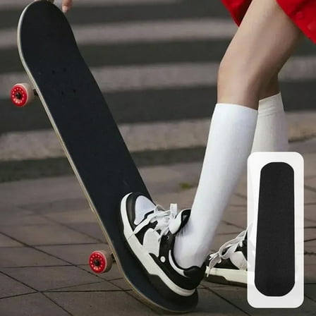 Skateboard Non-Slip Grip Tape Roll - Black Abrasive Adhesive Sheet Longboard Scooter Traction Pad Customizable Anti-S Surface(A)