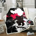 thumbnail image 1 of Skateboard Plush Blanket Extreme Sports Fleece Throw Blanket for Sofa Couch Bed Hipster Decor Fuzzy Blanket Graffiti Style Sherpa Blanket Bedroom Decor 40x50 Inch, 1 of 4