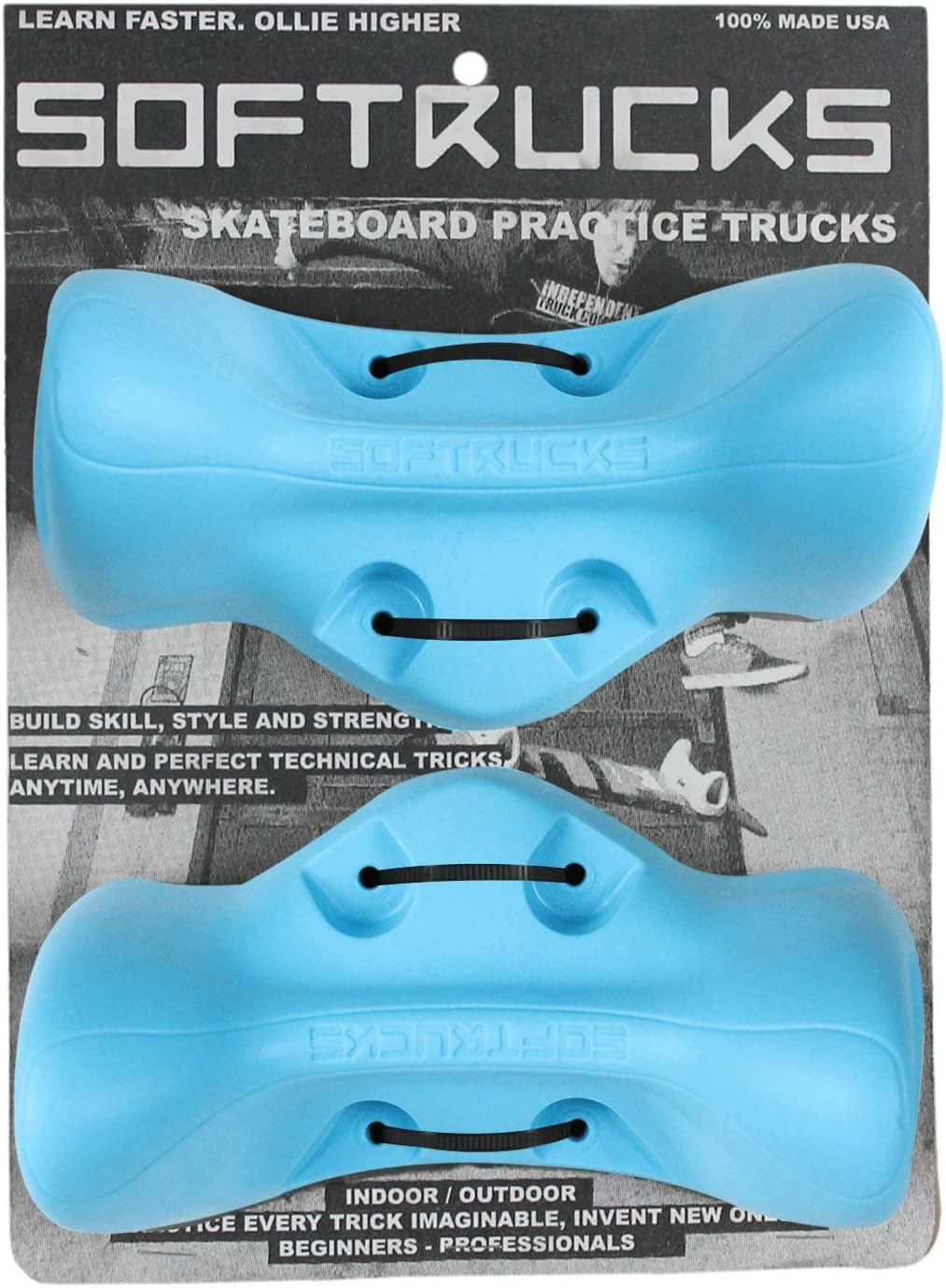 Skateboard Practice Trucks for Indoor or Outdoor Use Build Skill, Strength, Confidence