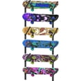 thumbnail image 1 of Skateboard Rack-6-Tier Skateboard Wall Mount & Snowboard Rack –Snowboard Wall Mount – Space-Saving Multi-Functional Storage Solution, 1 of 7