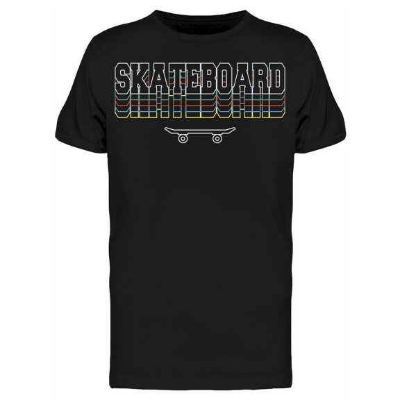 Skateboard Repeated  T-Shirt Men -Image by Shutterstock, Male Large