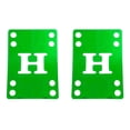 thumbnail image 1 of Skateboard Riser Pads 1/8" (4mm) Pair of Risers Shock Pads Green, 1 of 5