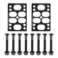 thumbnail image 1 of Skateboard Riser Pads Screws Set 12mm Angle Wedge Riser Pad with 8pcs 1.5" Hardware Screws Nuts, Black 2 Set, 1 of 7