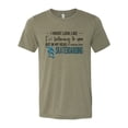 thumbnail image 1 of Skateboard Shirt, Thinking About Skateboarding, Unisex Fit, Skateboard Gift, Gift For Skateboarder, Skating Shirt, Gift For Him, Skate Shirt, Heather Olive, MEDIUM, 1 of 1