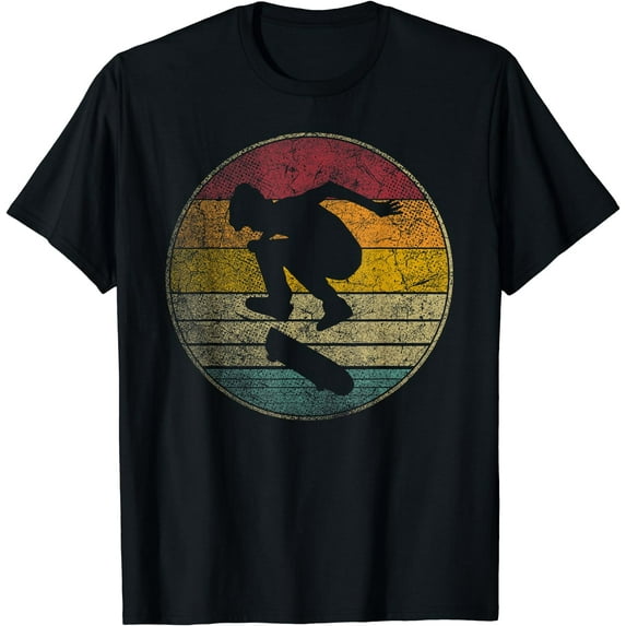 Skateboard Skater Skating Vintage Distressed Retro Boys T-Shirt
