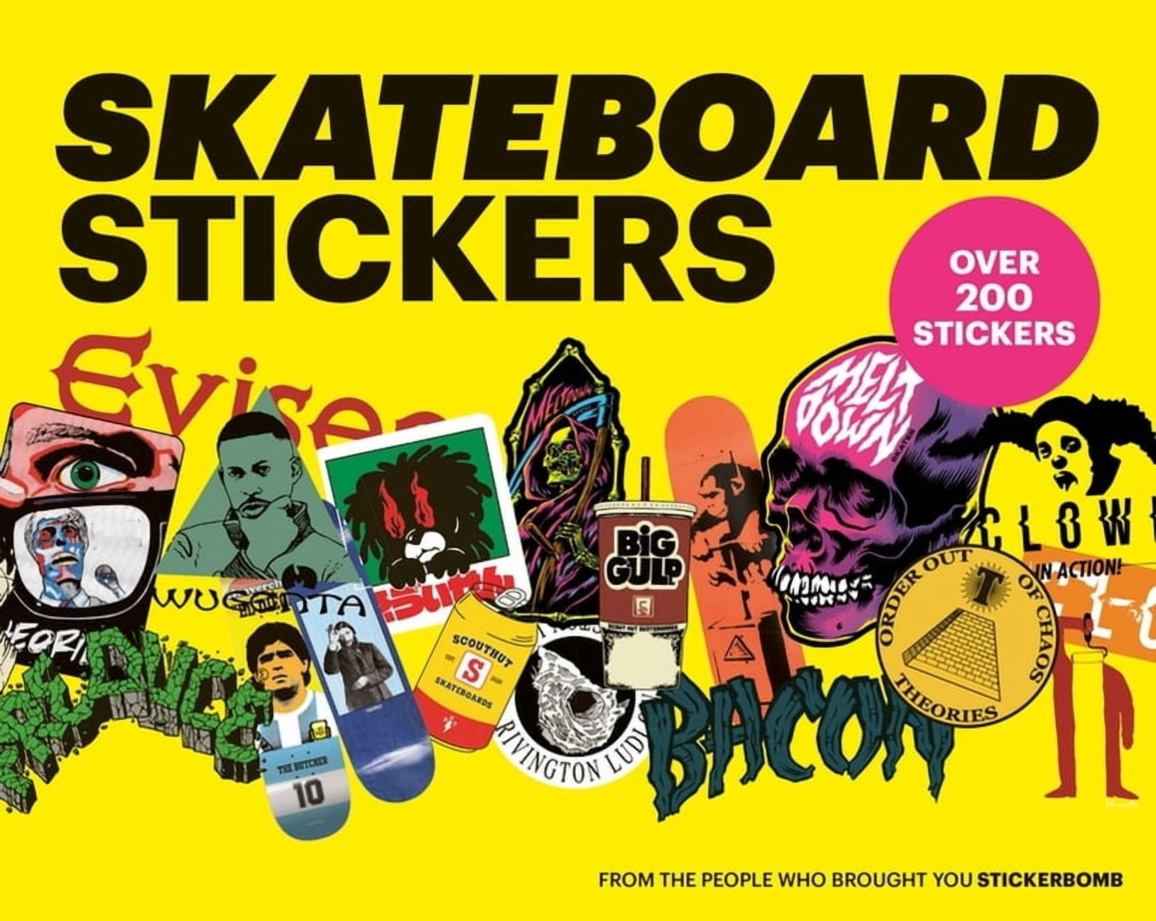 SKATEBOARD STICKERS 洋書 Skateboard Stickers, (Paperback) - Walmart.com