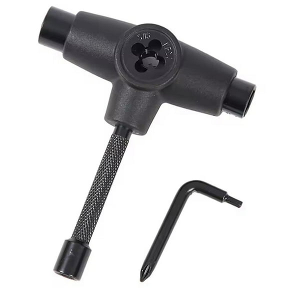 Skateboard T Tool T Shape Skateboard Tool Skateboarding Wrench Repair Tool Roller Skate Wrench for Skates or Quad Skates