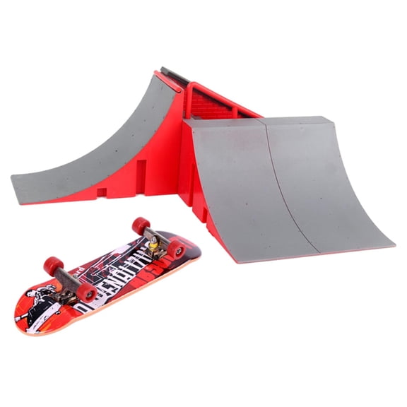 Skateboard Toys Mini Skateboard Ramp Finger Skateboard for Mastering Skills A