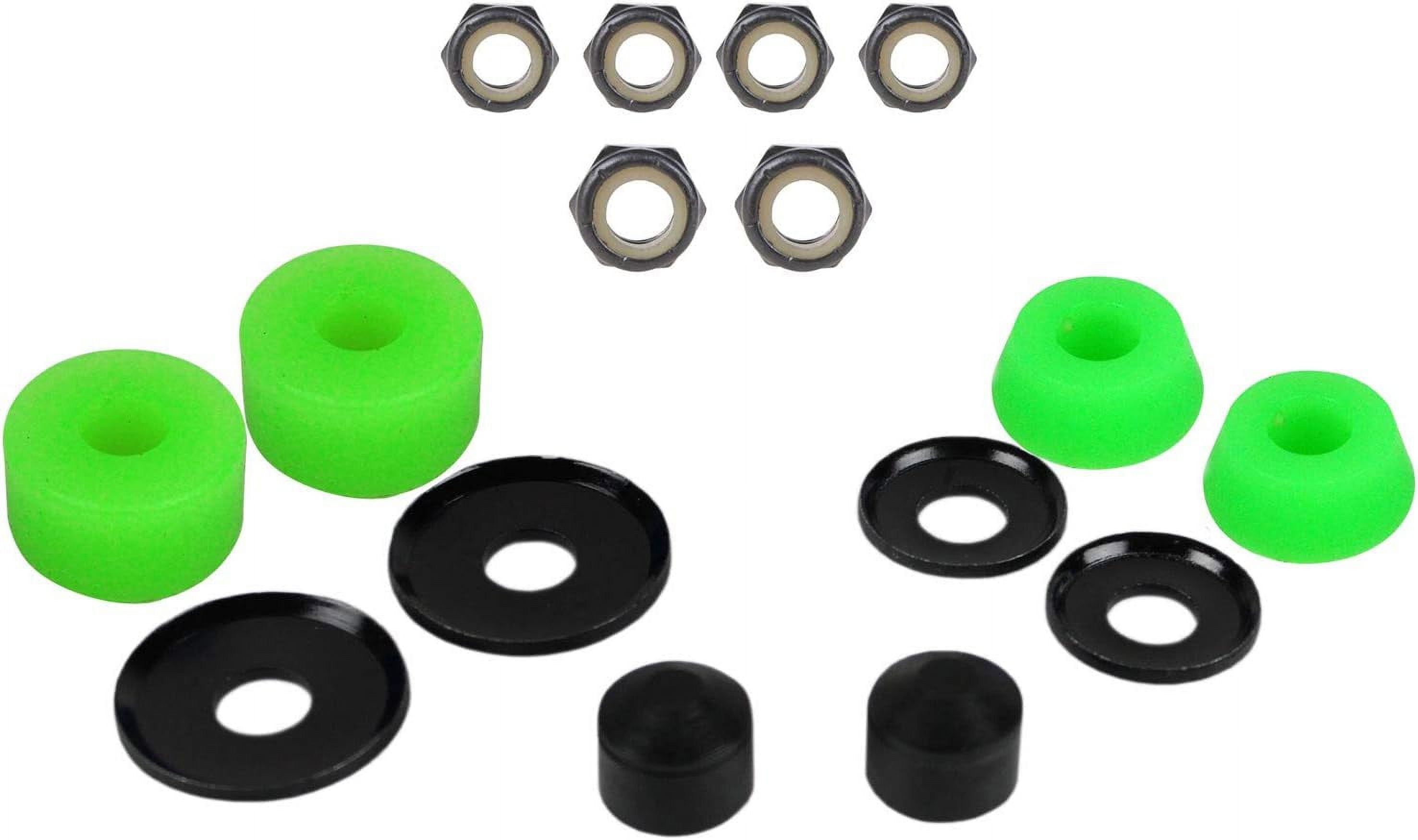 Skateboard Truck Rebuild Kit 92A Bushings Washers Pivot Cups Nuts for 2 Trucks