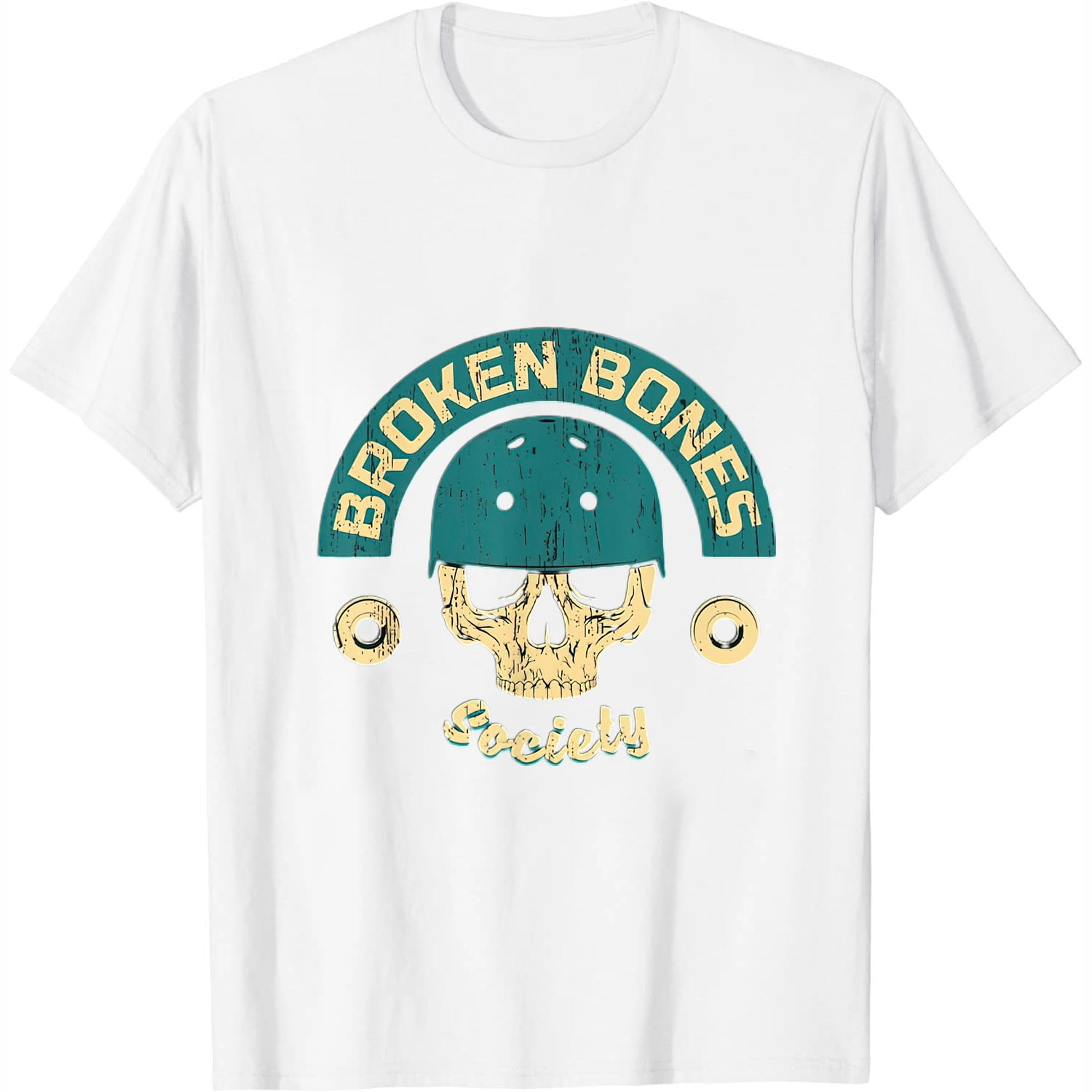 The BONEZ damaged skull Tシャツ Lサイズ THE BONEZ bandana