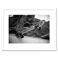 thumbnail image 1 of Skateboarder Halfpipe Drop Framed Wall Art Print, 1 of 5
