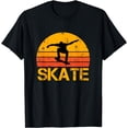 thumbnail image 1 of Skateboarder Retro Vintage Skateboarding Funny Creative Graphic T-Shirt, 1 of 3
