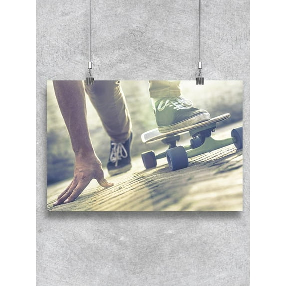 Skateboarder Riding Poster -Image by Shutterstock
