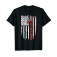 thumbnail image 1 of Skateboarding American Flag T-shirt Skateboard Tee Shirts, 1 of 5