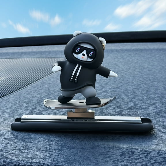 Skateboarding Bear Car Interior Accessories, Car Interior Decorations, Car Decor, Skateboard Bear for Car, Betty Boop Car Accessories, Black
