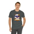 thumbnail image 1 of Skateboarding Bulldog Unisex T Shirt, 1 of 12