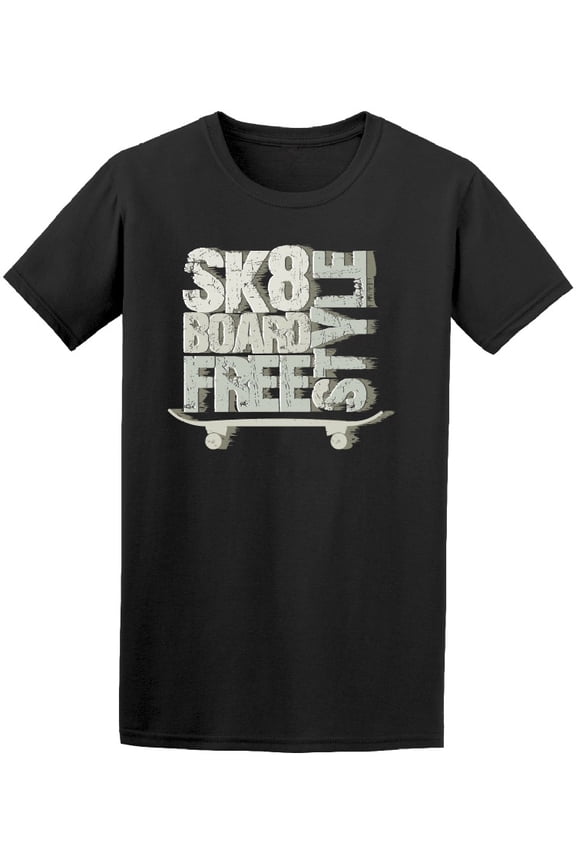 Skateboarding Freestyle Skate T-Shirt Men -Image by Shutterstock, Male x-Large