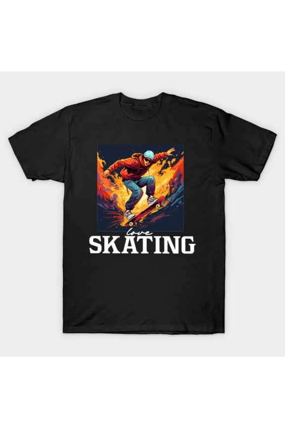 Skateboarding Funny Sports Hobby Graphic - High Quality, H18048 Unisex T-Shirt, Up to 5XL Available