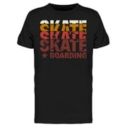 Skateboarding Graphic T-Shirt Men -Image by Shutterstock, Male Small