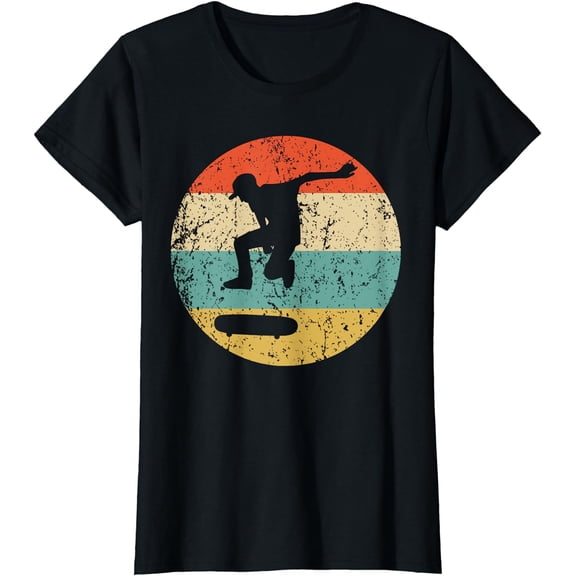 Skateboarding Shirt - Vintage Retro Skateboarder T-Shirt T-Shirt