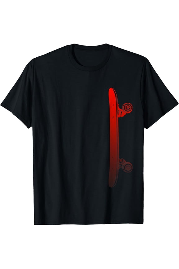 Skateboarding Skateboard Apparel - Skateboarder Skateboard T-Shirt men and women can wear, black, white, gifts