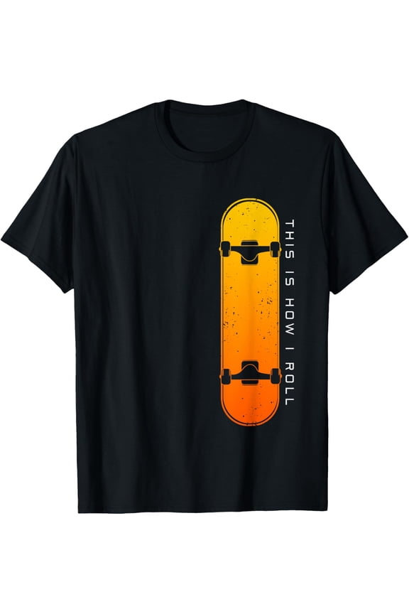 Skateboarding Skateboard Clothing - Skateboarder Skateboard T-Shirt men and women can wear, black, white, gifts