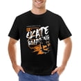 thumbnail image 1 of Skateboarding Skateboarder Vintage T-shirt Mens Cotton Classic Crewneck Short Sleeve Tees Unisex Black XS, 1 of 5