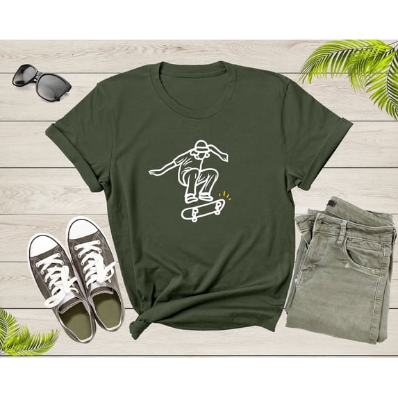 Skateboarding Skater Skate Sport Rider Show Men Women Kids T-Shirt Skateboarder Skating Gift T Shirt for Men Women Kids Boys Girls Tshirt
