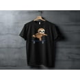 thumbnail image 1 of Skateboarding Sloth Tshirt, Skateboarder Tshirt Gift, Mens Skateboard Shirt, Funny Skateboarding Shirts, Cool Skateboard Lover Gift, 1 of 9