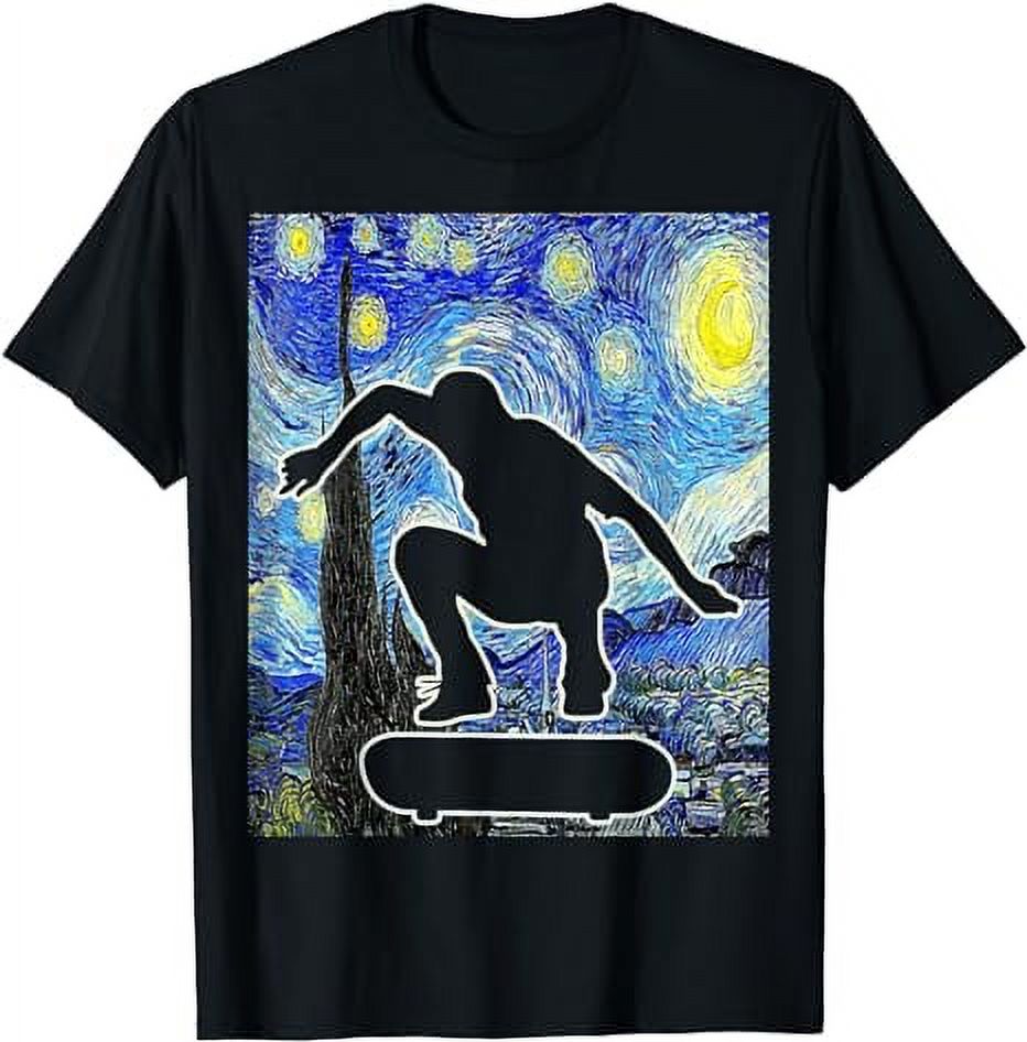Kunst Griptape Für Skateboard - Van Gogh Star Night Design