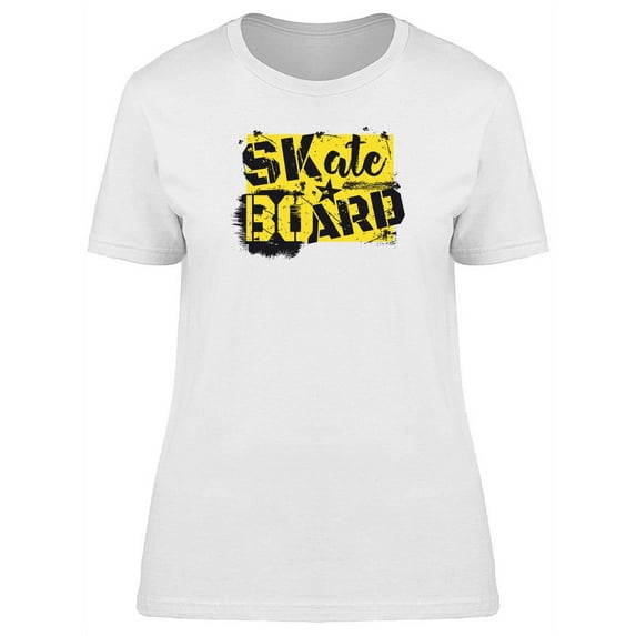 Skateboarding.graffiti T-Shirt Women -Image by Shutterstock, Female x-Large