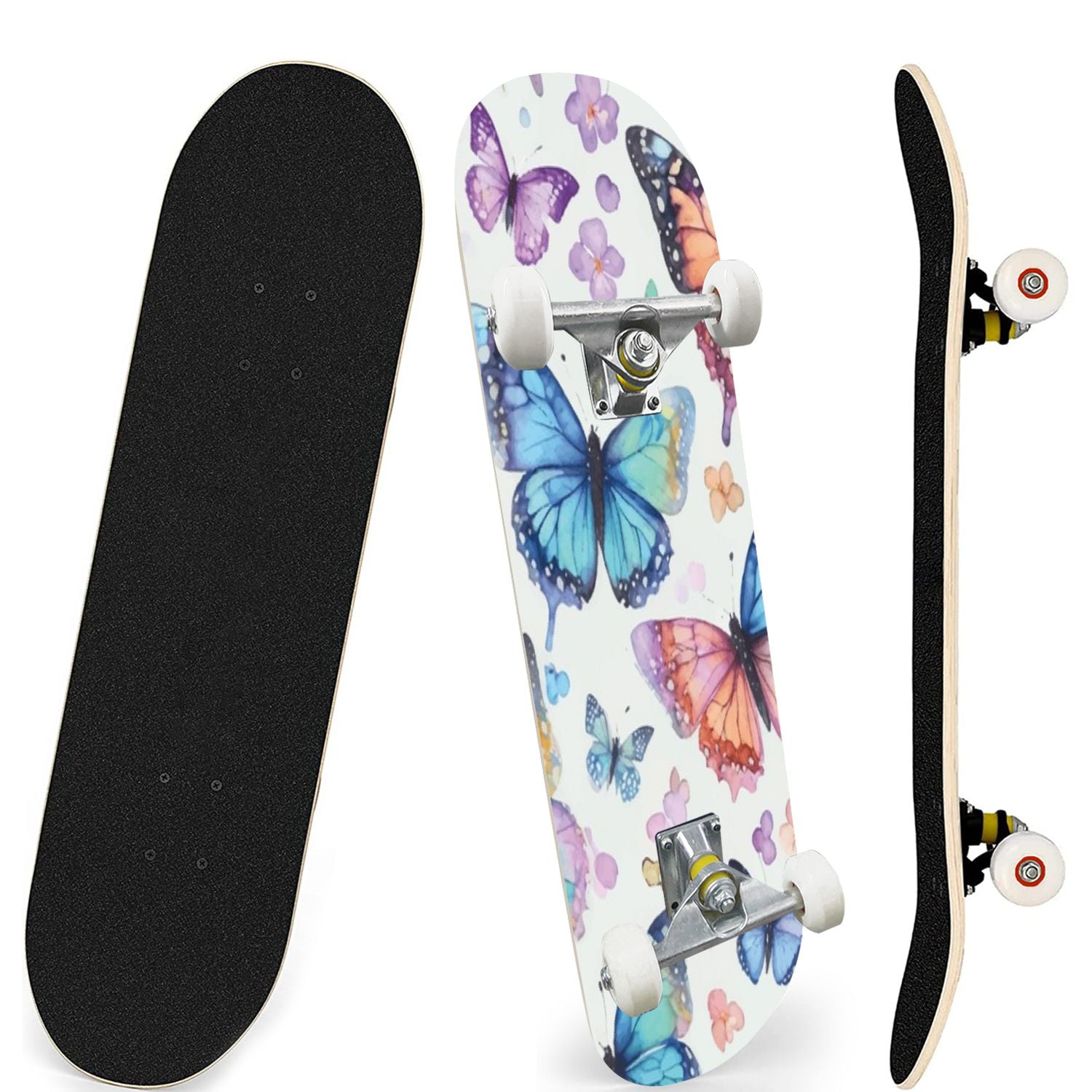 Skateboards for Beginners Butterfly Unique Set Illustration 7 Layer ...