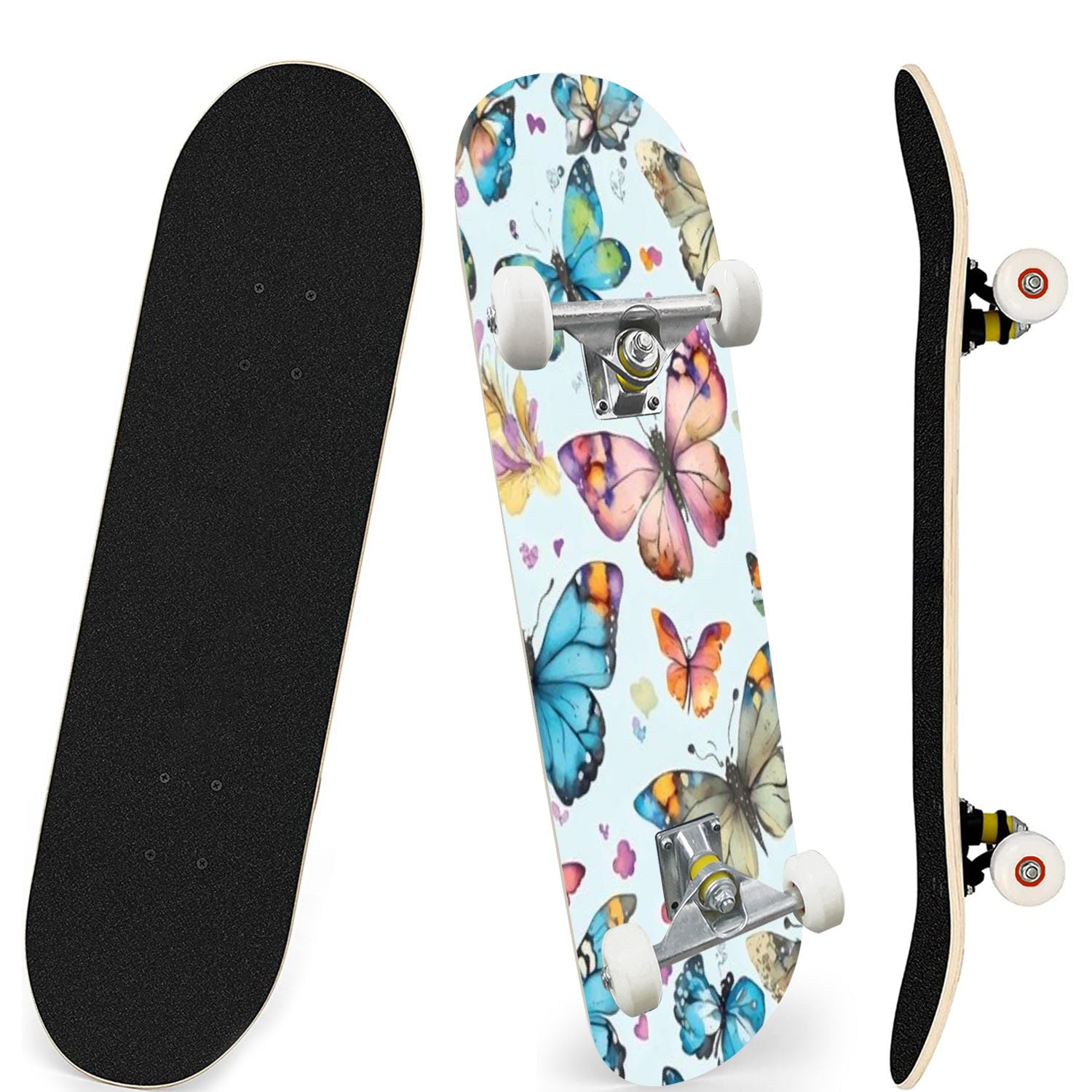 Skateboards for Beginners Butterfly patterns are decorative motifs ...