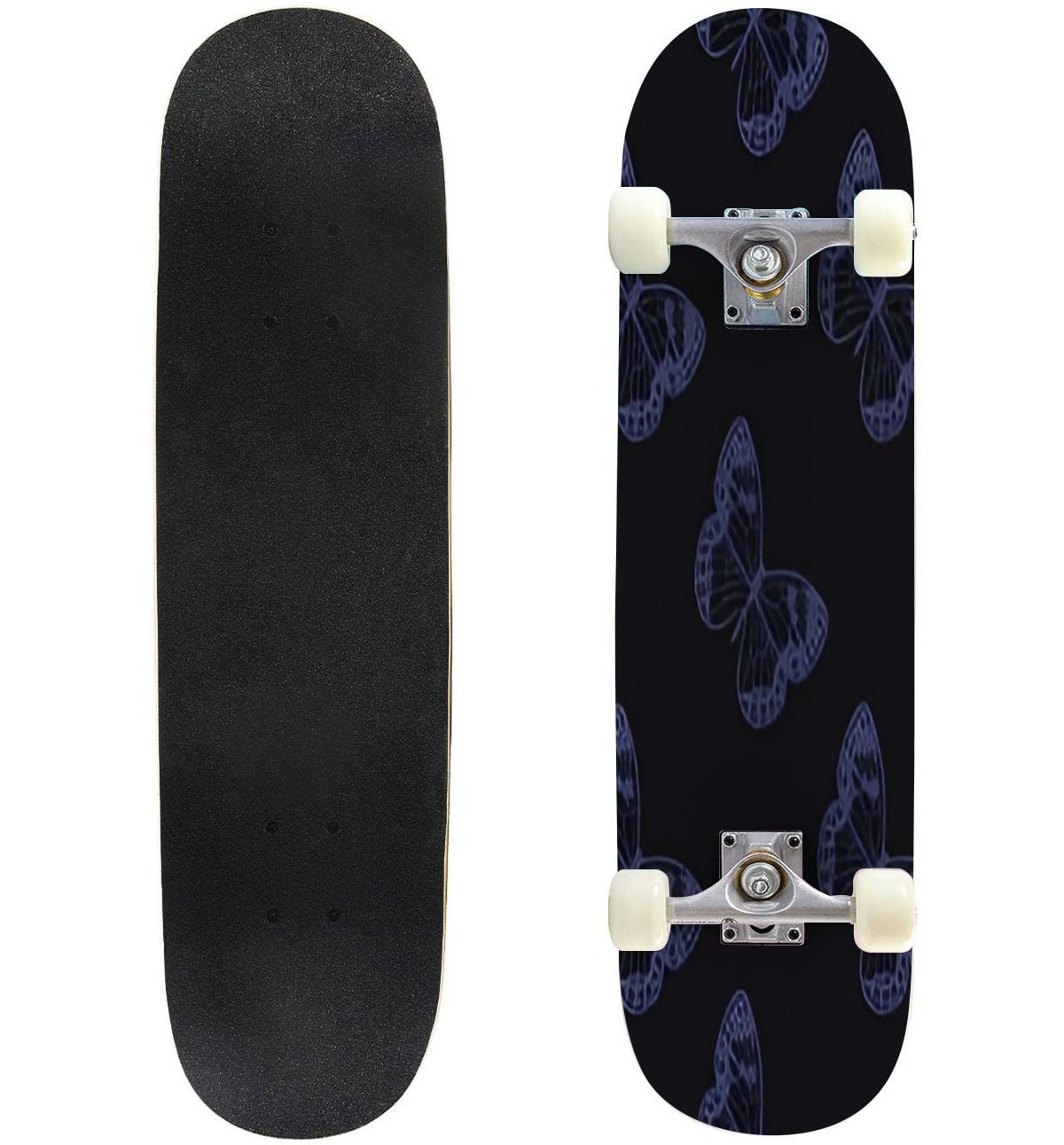 Skateboards for Beginners Butterfly seamless repeat pattern design cute ...