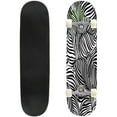 thumbnail image 1 of Skateboards for Beginners Exotic Leaves Seamless White 31"x8" Maple Double Kick Concave Boards Complete Skateboards Outdoor for Adults Youths Kids Teens Gifts, 1 of 5
