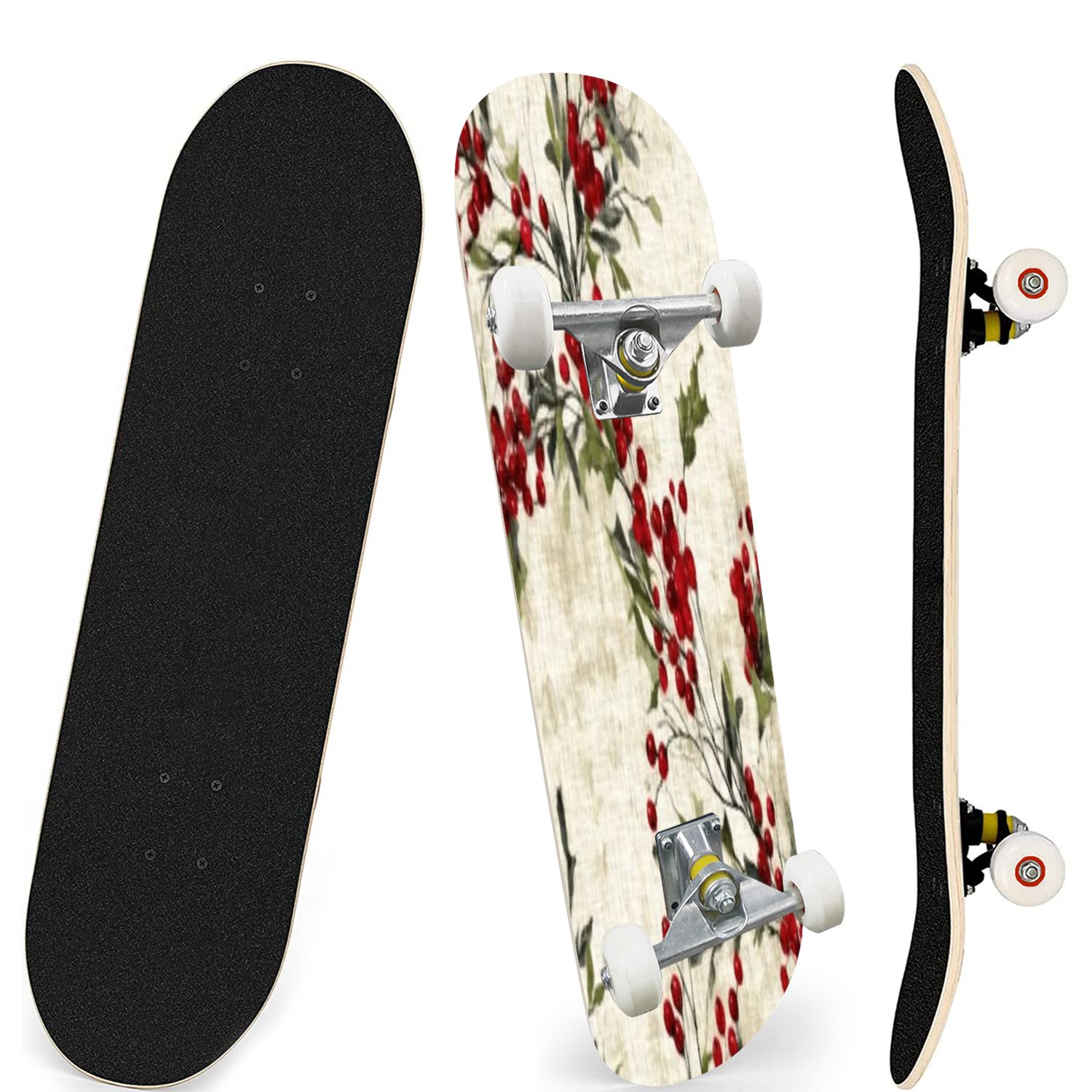 Skateboards for Beginners,31 * 8 inches Complete Skateboards for Kids,Boys, Girls and Adults,7 Layer Maple Wood,Double Kick Deck Concave Standard and Tricks Skateboard Skateboards for Beginners,31 * 8 inches Complete Skateboards for Kids,Boys, Girls and Adults,7 Layer Maple Wood,Double Kick Deck Concave Standard and Tricks Skateboard